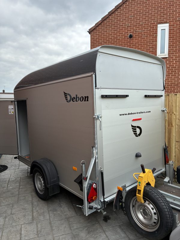 Debon C400 Box Trailer for Hire, UK and Europe, Personal, Motorcycle or Commercial Use