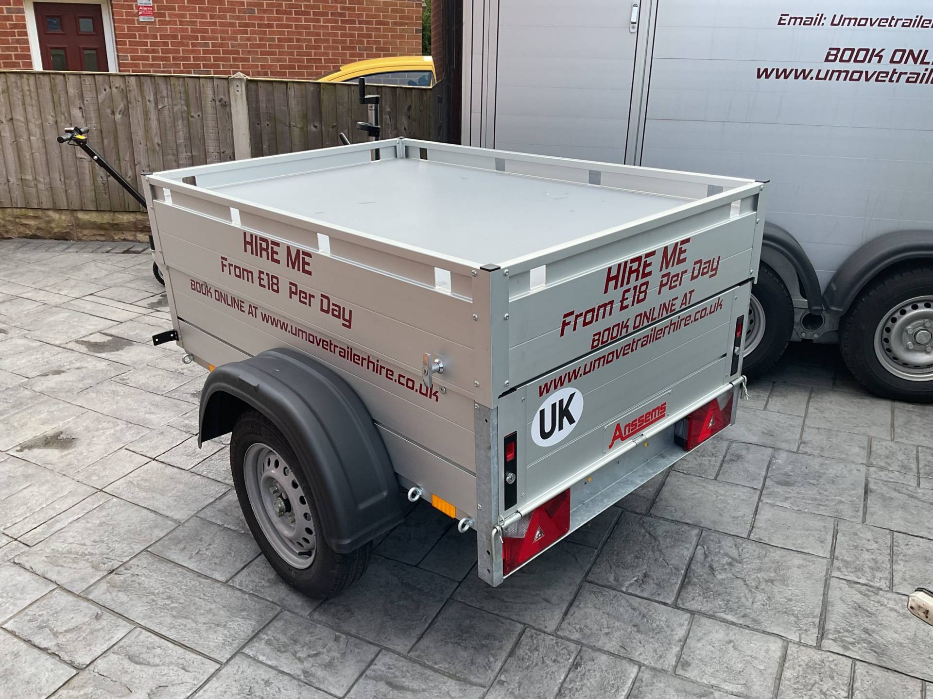 Anssems GT500-151HT Enclosed Camping Trailer for Hire, UK or Europe
